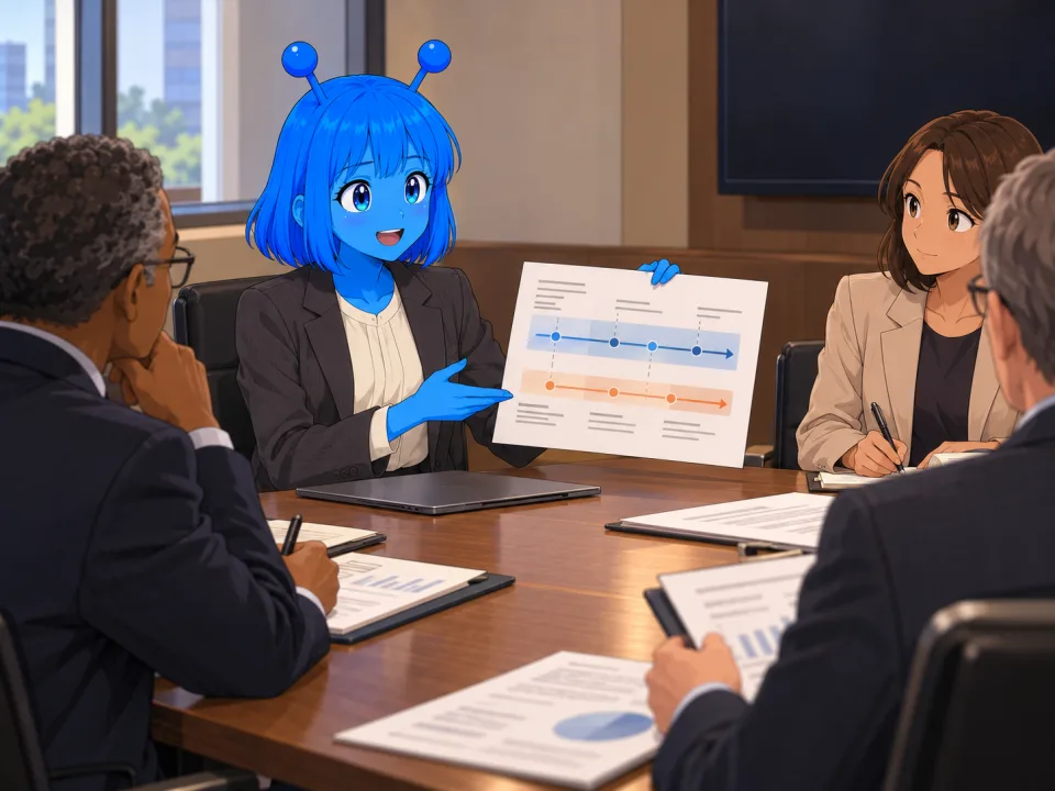 Tina speaking during an ethics hearing.